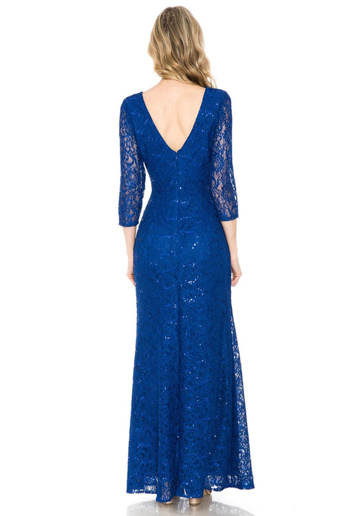 Lenovia 5239 Modest Lace 3/4 Sleeve Mother of the Bride Formal Gown-New Collection