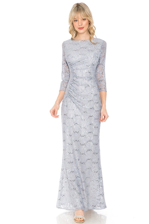 Lenovia 5239 Modest Lace 3/4 Sleeve Mother of the Bride Formal Gown-New Collection