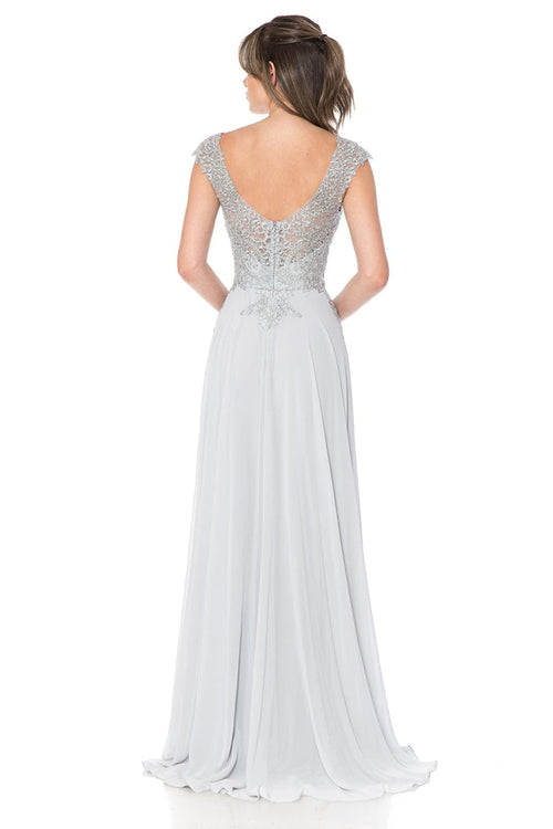Lenovia 8123 Embroidered Chiffon Mother of Bride Gown-New Collection