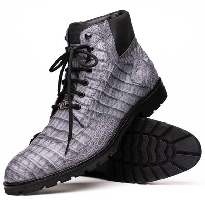 Marco Di Milano Leoni Oil Gray Leather Shoe