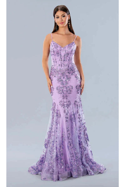 Lilac Prom Dress Mermaid Formal Evening Gown Stella Couture 21066