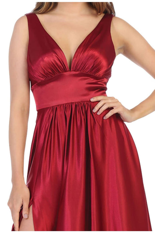 May Queen MQ1723 Long Bridesmaids Dress Maxi Sleeveless Wedding Guest Gown