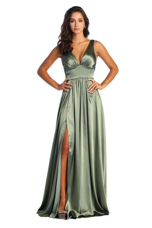 May Queen MQ1723 Long Bridesmaids Dress Maxi Sleeveless Wedding Guest Gown