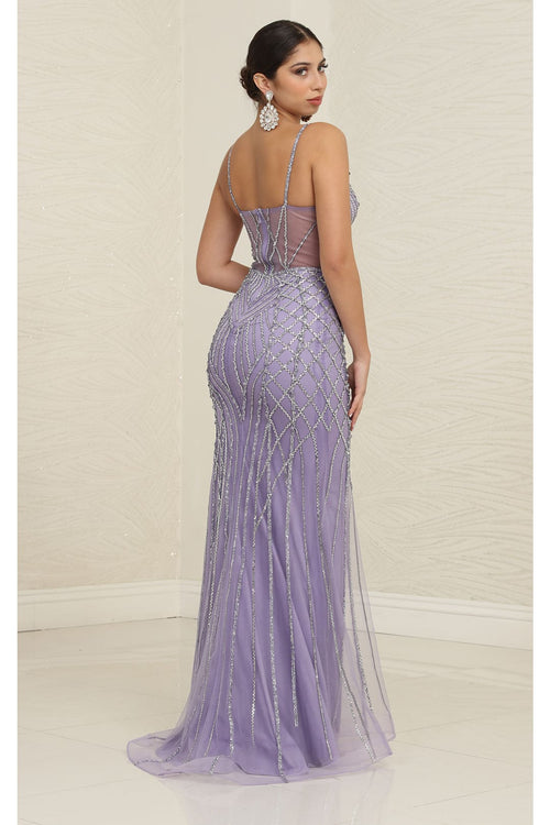 Long Evening Dress Sweetheart Beaded Gala Gown By Royal Queen RQ8126