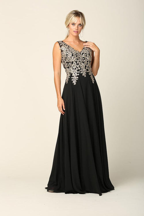 Eva USA 5233 Long Mother of the Bride Chiffon Formal Dress