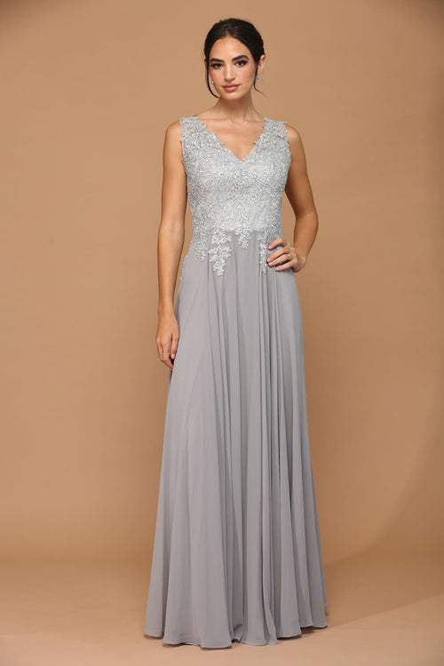 Eva USA 5233 Long Mother of the Bride Chiffon Formal Dress