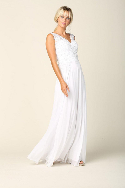 Eva USA 5233 Long Mother of the Bride Chiffon Formal Dress