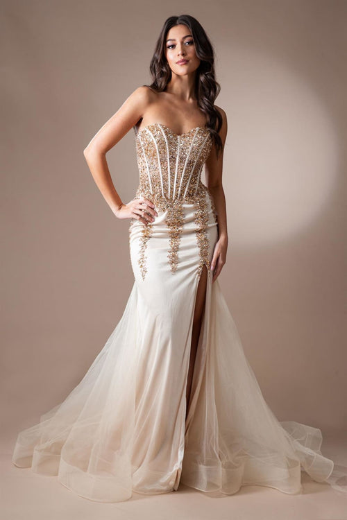 Long Pageant Dress Sweetheart Mermaid Gown By Amelia Couture 7051