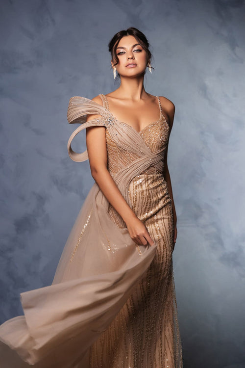 Long Prom Dress A-Line Sequin Pageant Gown By Royal Queen RQ8175