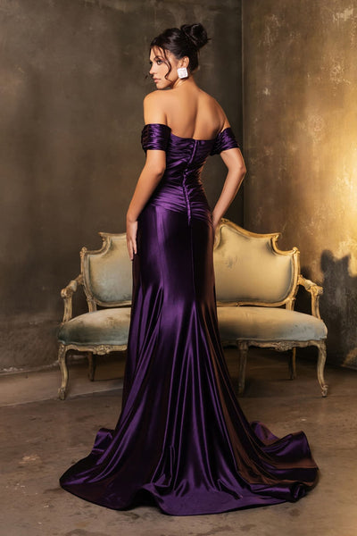 Long Prom Dress Ruched Mermaid Sleeveless Gown By Royal Queen RQ8189B