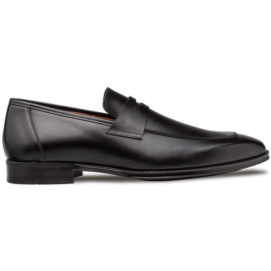 Mezlan Avenue Rubber Sole Penny Loafers Black (20910)