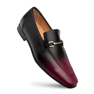 Mezlan Brunello Two-Tone Bit Loafer Red / Black (21100)
