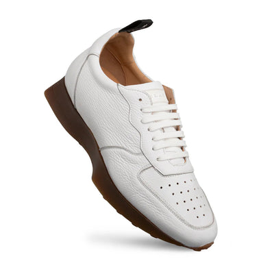 Mezlan Gerardo Deerskin Sneaker White (21135)