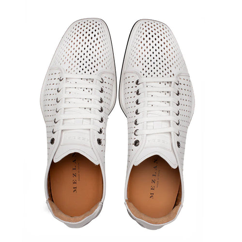 Mezlan Perforated Nubuck Sneaker