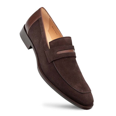 Mezlan Galeno Suede Penny Loafer Brown (21247)