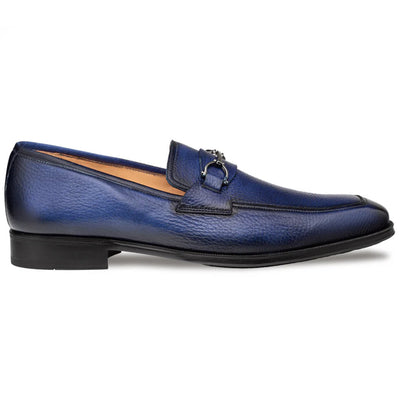 Mezlan Deerskin Ornament Loafer Blue (E21253)