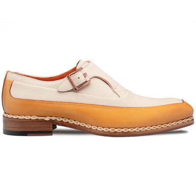 Mezlan Cadena Two-Toned Monk Strap Camel / Bone (21590)
