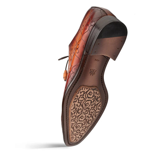 Mezlan Laser Print Monk Strap