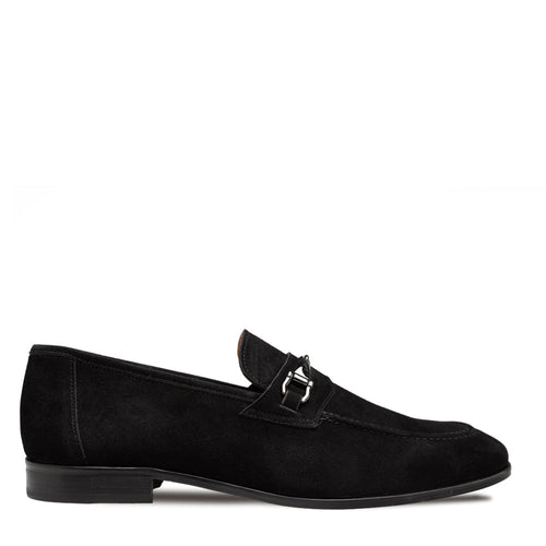 Mezlan Bracco Suede Loafer - Ornament Detail