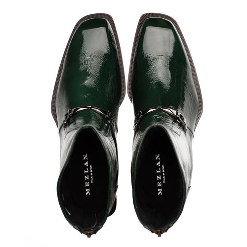 Mezlan Buscemi Hi-Shine Ornament Boot - Green