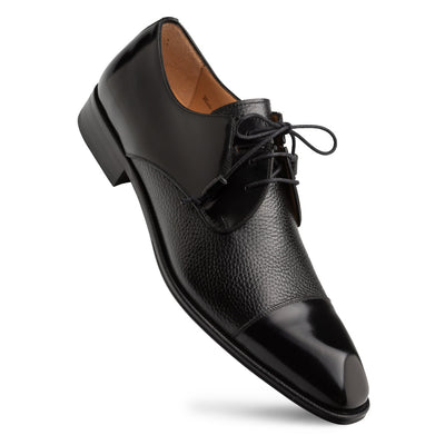 Mezlan Capello Hi-Shine Calf Derby - Luxury Men's Dress Shoe