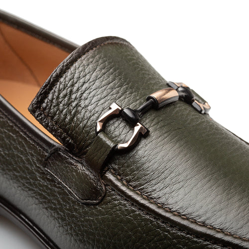 Mezlan Marinelli Deer Ornament Slip-On - Luxury Italian Loafer