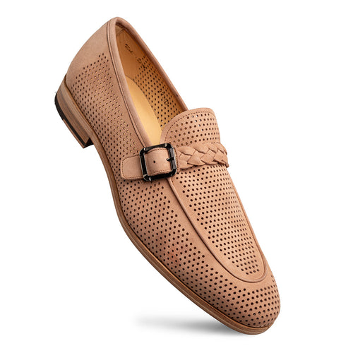 Mezlan Perforated Nubuck Mocassin - Luxury Driving Shoe