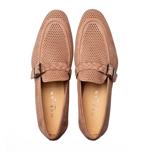 Mezlan Perforated Nubuck Mocassin - Luxury Driving Shoe