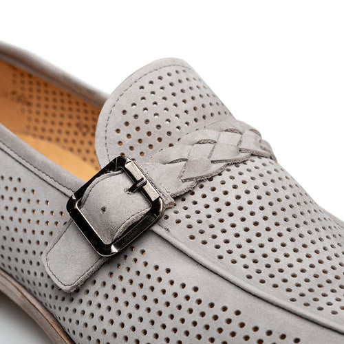 Mezlan Perforated Nubuck Mocassin - Luxury Driving Shoe