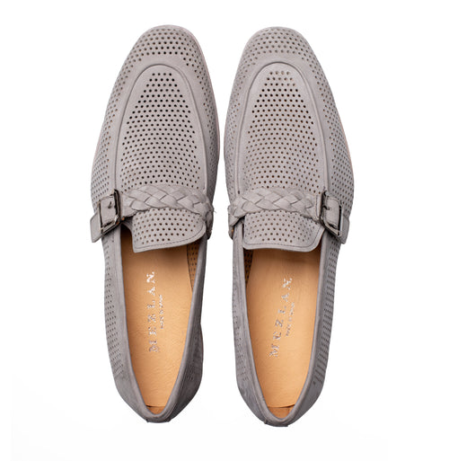 Mezlan Perforated Nubuck Mocassin - Luxury Driving Shoe