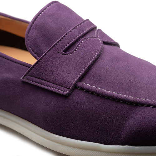 Mezlan Suede Penny Loafer: Soft Flex Moccasin