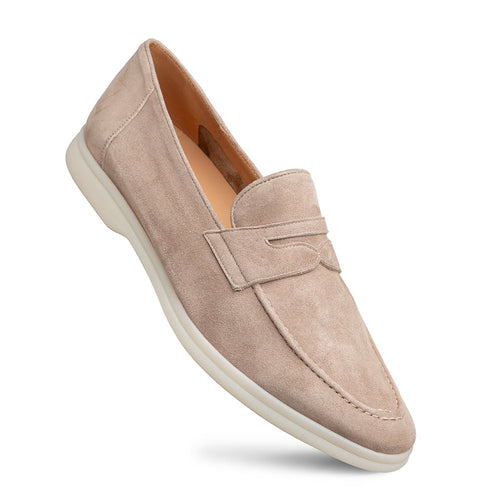 Mezlan Suede Penny Loafer: Soft Flex Moccasin