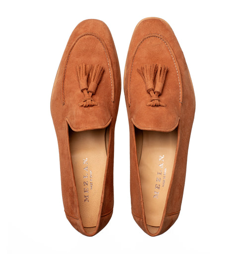 Mezlan Gades Suede Loafer - Luxury Tassel Slip-On Shoes