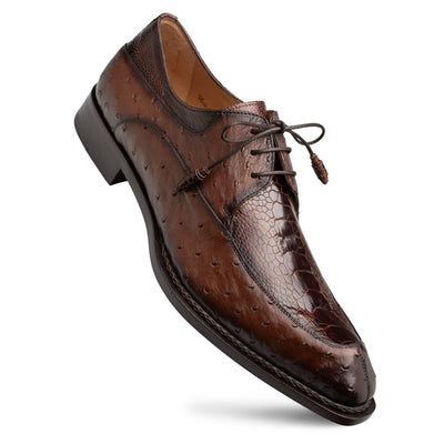 Mezlan Ostrich Split Toe Derby | Luxury Leather Dress Shoe