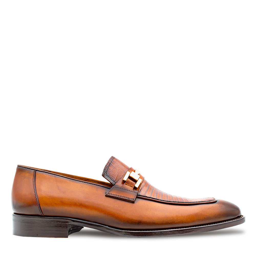 Mezlan Lizard Calf Ornament Slip-On - Luxury Men display picture 3