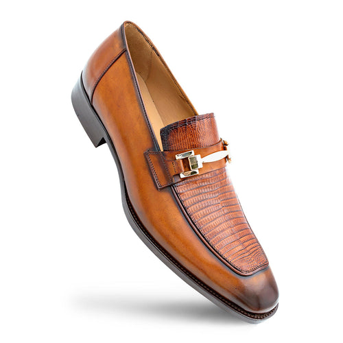 Mezlan Lizard Calf Ornament Slip-On - Luxury Men's Loafer