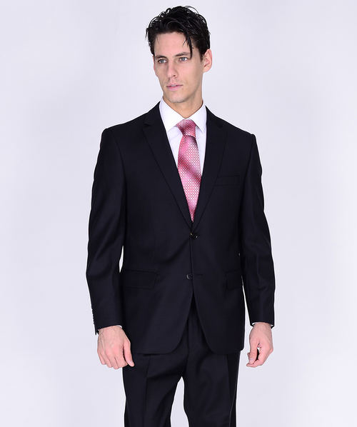 Mantoni Black or Gray 2-Button Slim or Modern Fit Suit