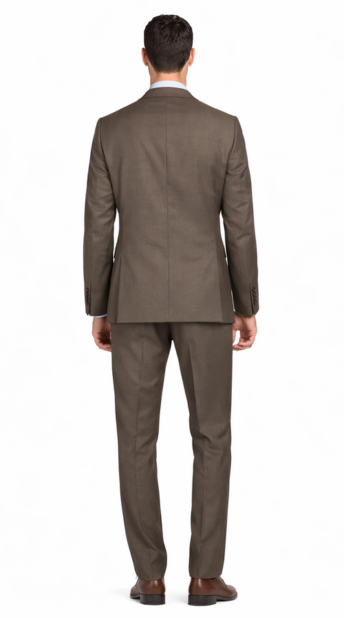 Tiglio Camel or Taupe Two-button Wool Suit by Usamensoutlet