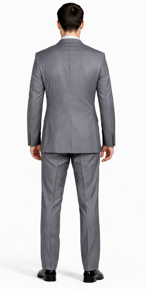 Mantoni Gray Two-button Super Wool Suit by Usamensoutlet