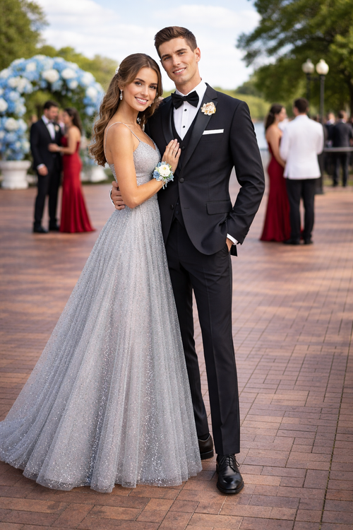 Mens Mantoni Black Tuxedo – Classic Formal Dinner Suit for Wedding, Prom and Black Tie Events