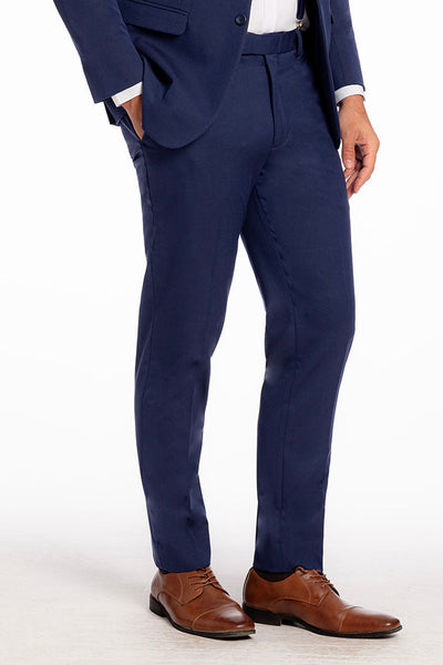 Metro Indigo Luxury Wool Blend Suit Pants by Mark of Distinction