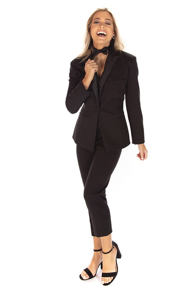 Sophia Black Tuxedo Jacket (Separates) by Mark of Distinction