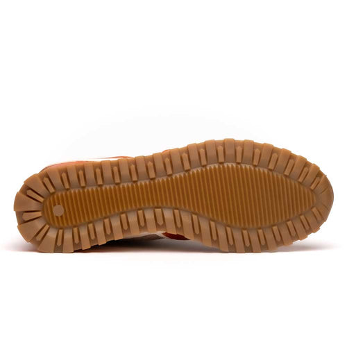 Zelli Matteo Calfskin and Perforated Suede Sneakers in Mustard