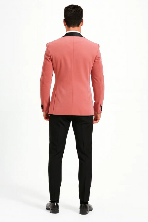 Mauve Velvet Tuxedo Jacket with Shawl Lapel β Slim Fit