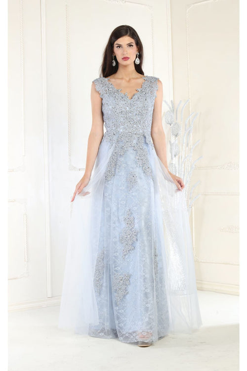 May Queen MQ1799 Special Occasion A-line Embroidered Formal Dress