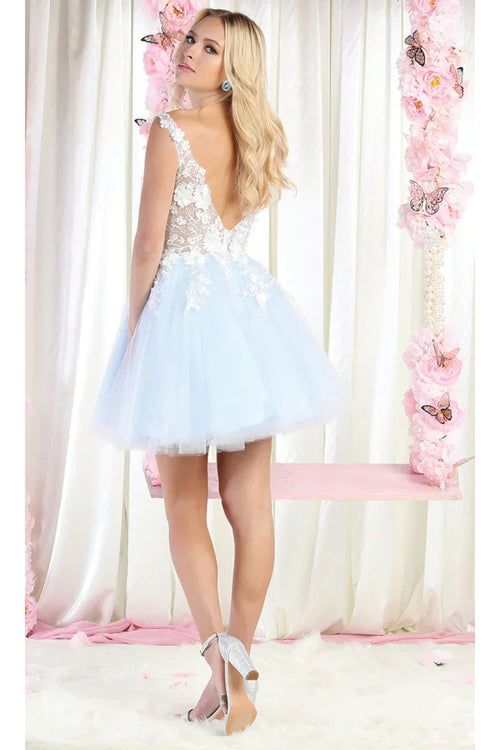 Dama Dresses for Quinceanera in Baby Blue Style MQ1863 Quince Outfit
