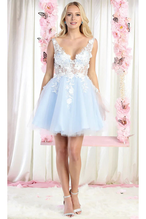 Dama Dresses for Quinceanera in Baby Blue Style MQ1863 Quince Outfit