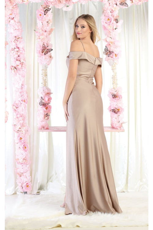 May Queen MQ1870B Sweetheart High Slit Simple Long Formal Prom Dress