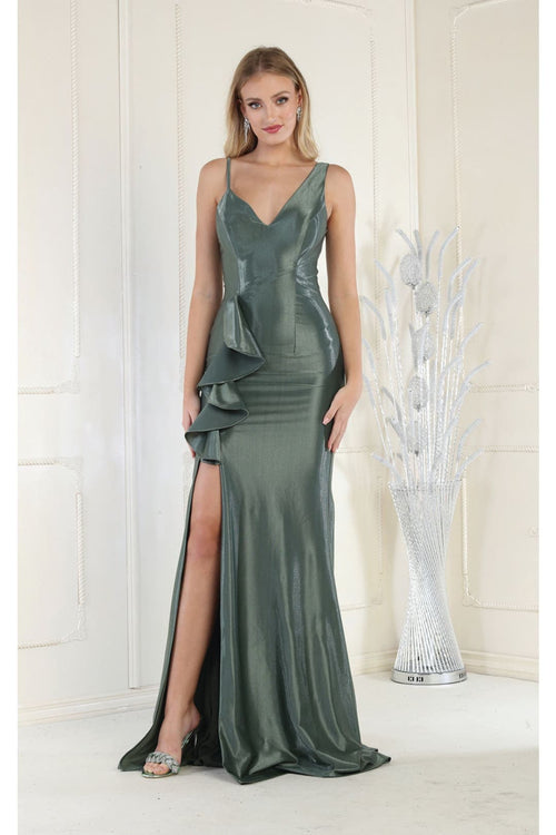 May Queen MQ1932 Ruffled Mermaid Formal Gown