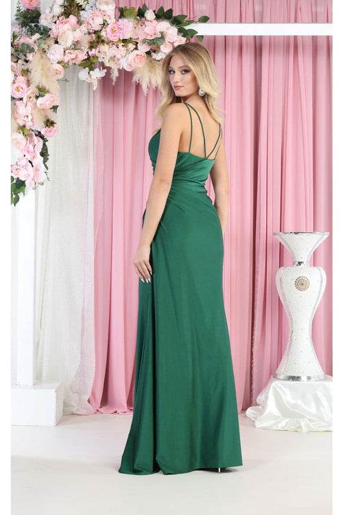 May Queen MQ1954 Dual Straps Simple Bridesmaids Dress